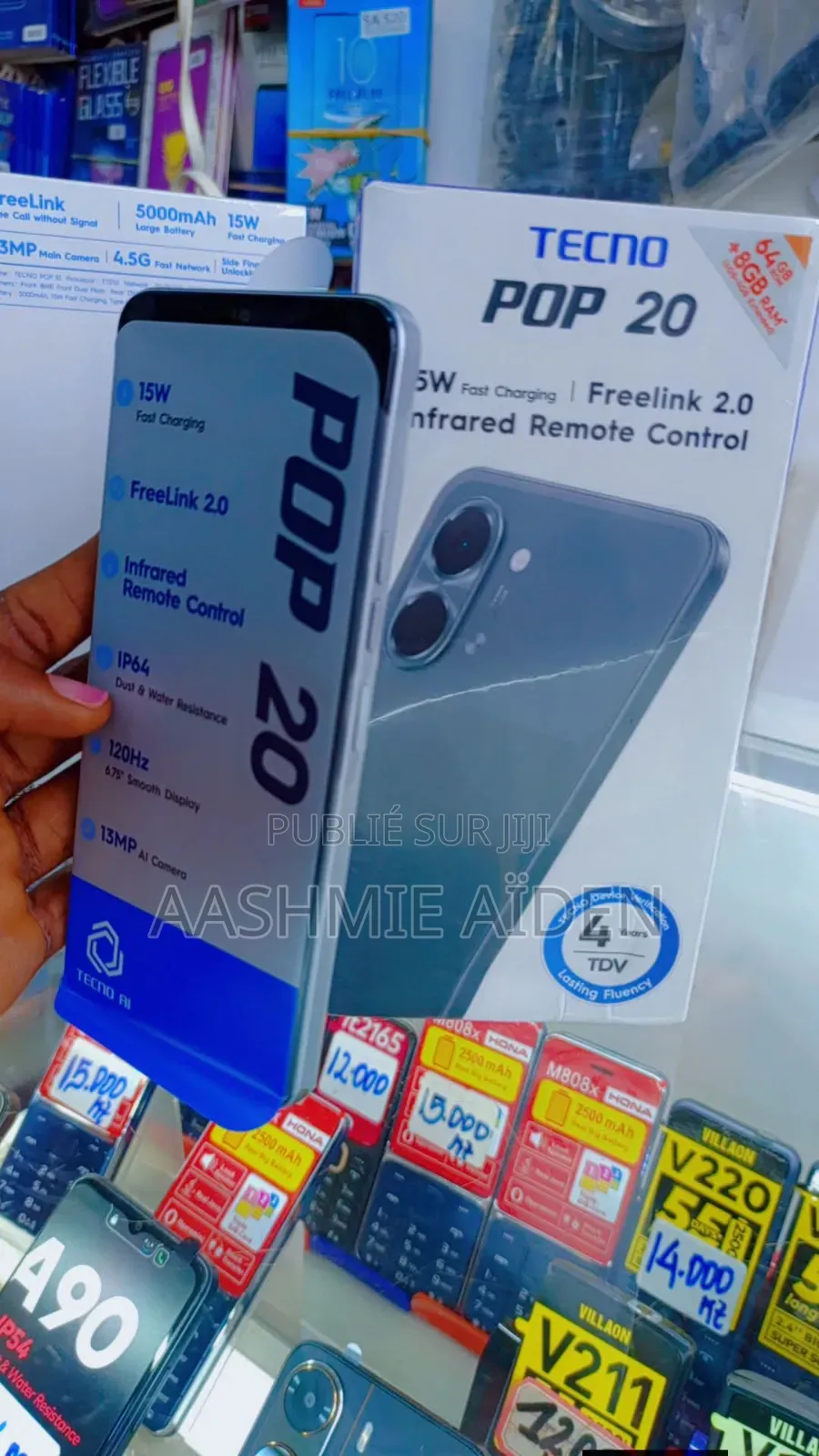 Nouveau Tecno Pop 20 128 GB Gris