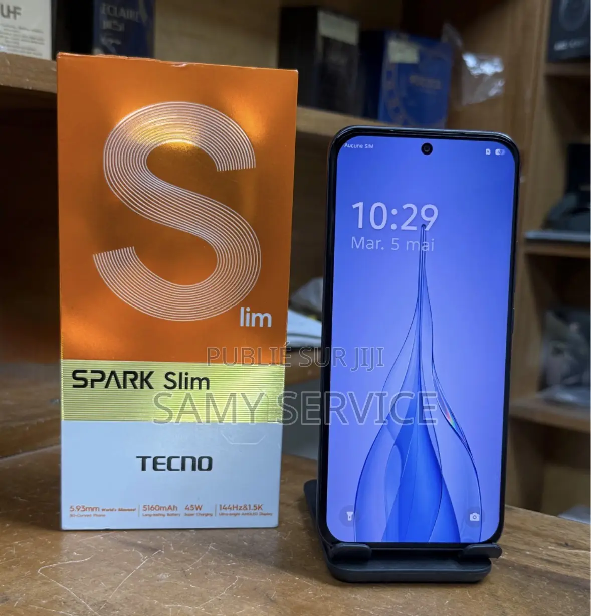 Nouveau Tecno Spark Slim 256 GB Noir