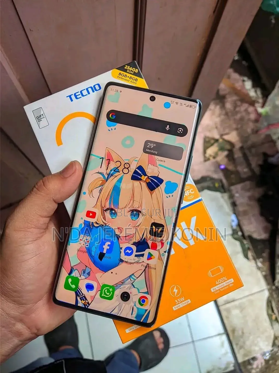 Nouveau Tecno Spark 20 Pro Plus 256 GB Noir