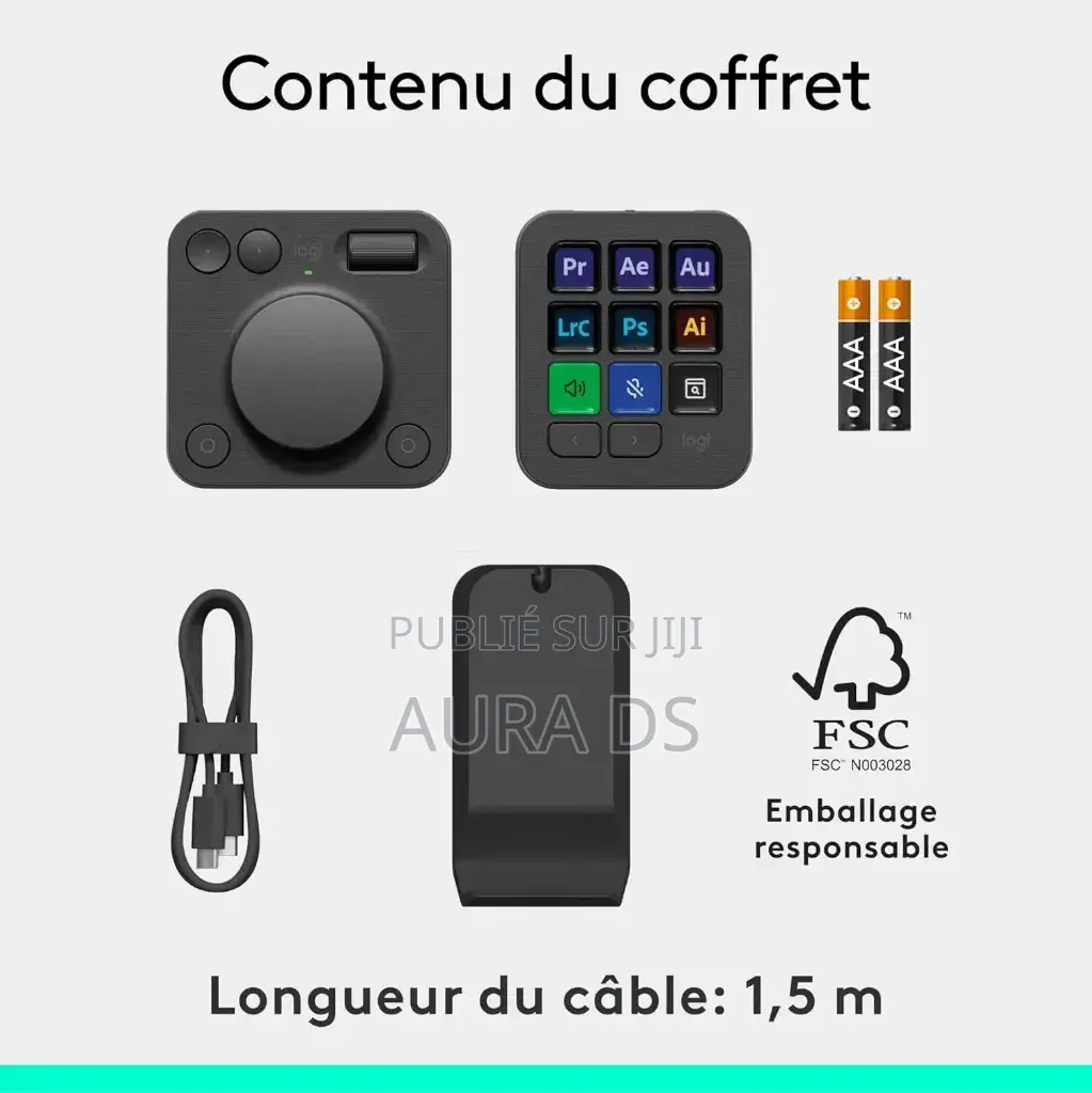 Logitech Mx Creative Console, Keypad Programmable Avec 9 Touches
