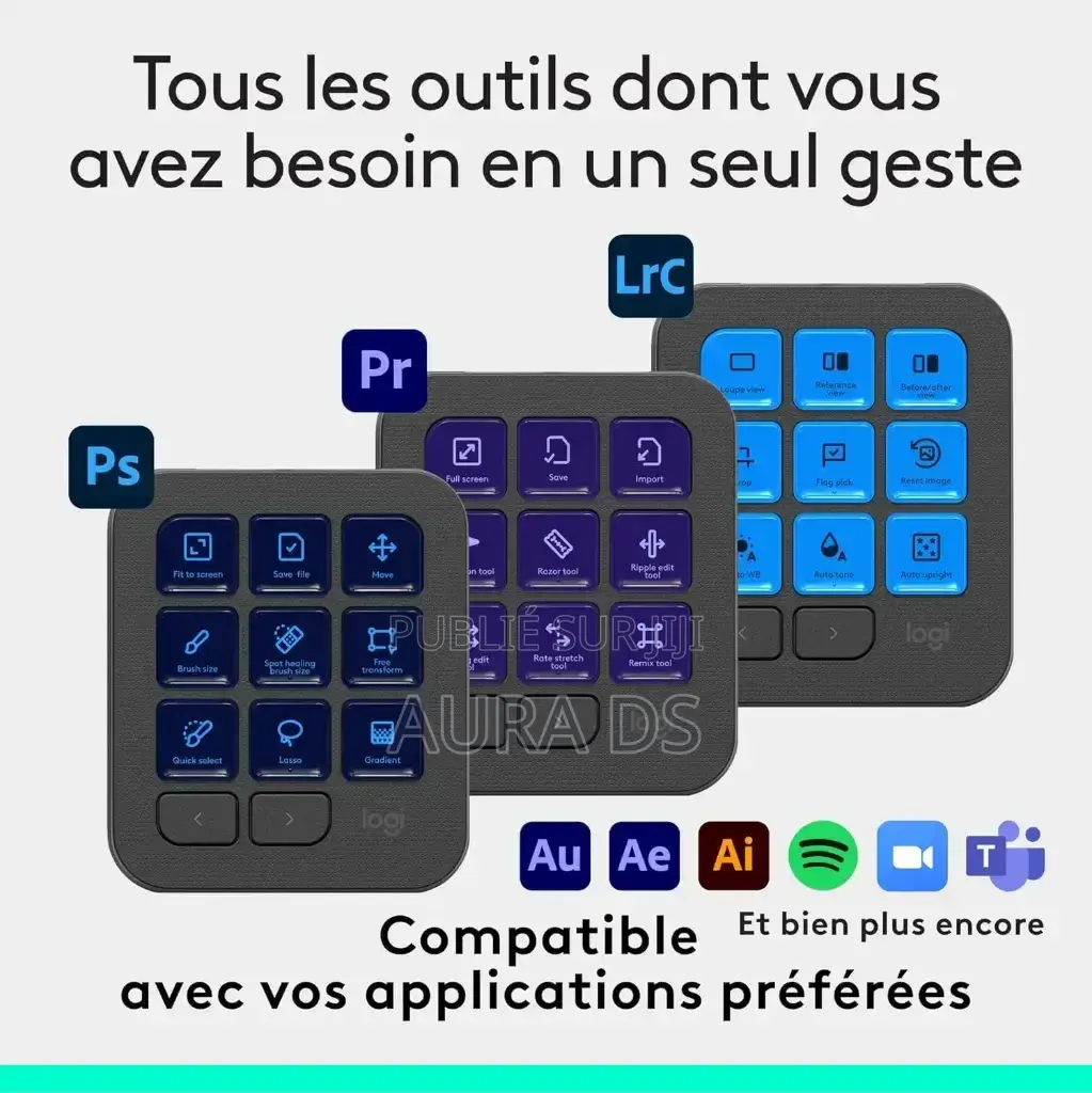 Logitech Mx Creative Console, Keypad Programmable Avec 9 Touches