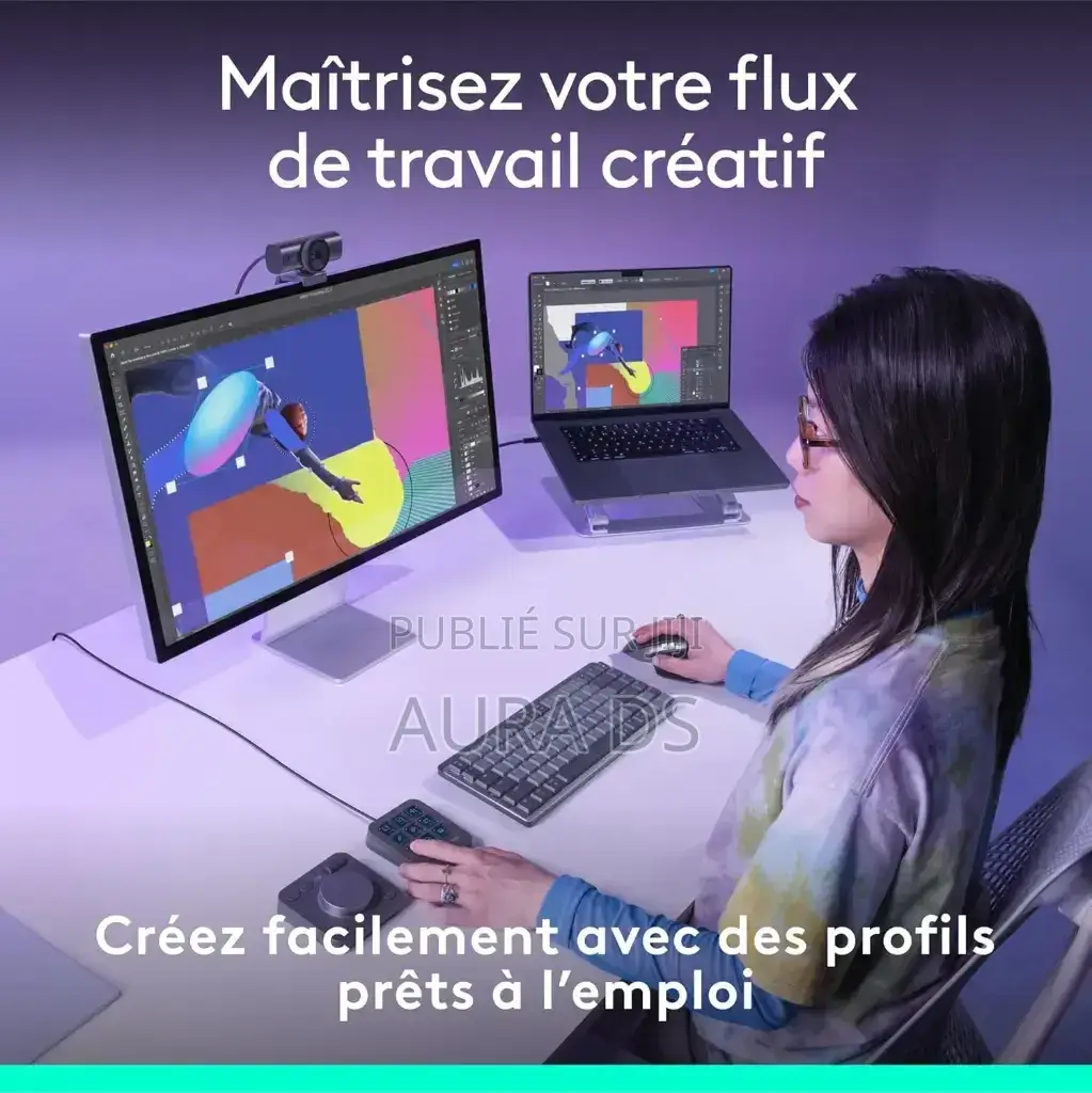 Logitech Mx Creative Console, Keypad Programmable Avec 9 Touches