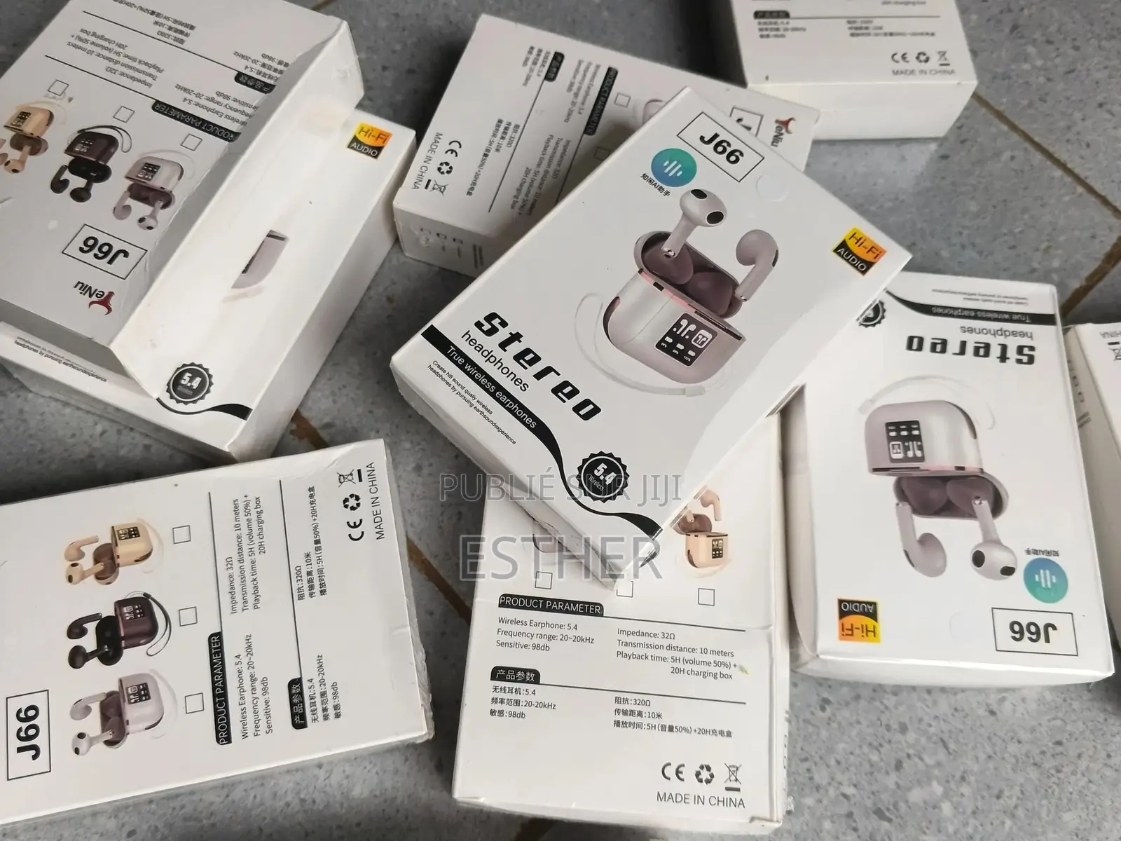 Écouteurs Sans Fil J66 Stereo Bluetooth 5.4 Hi-Fi - Neuf