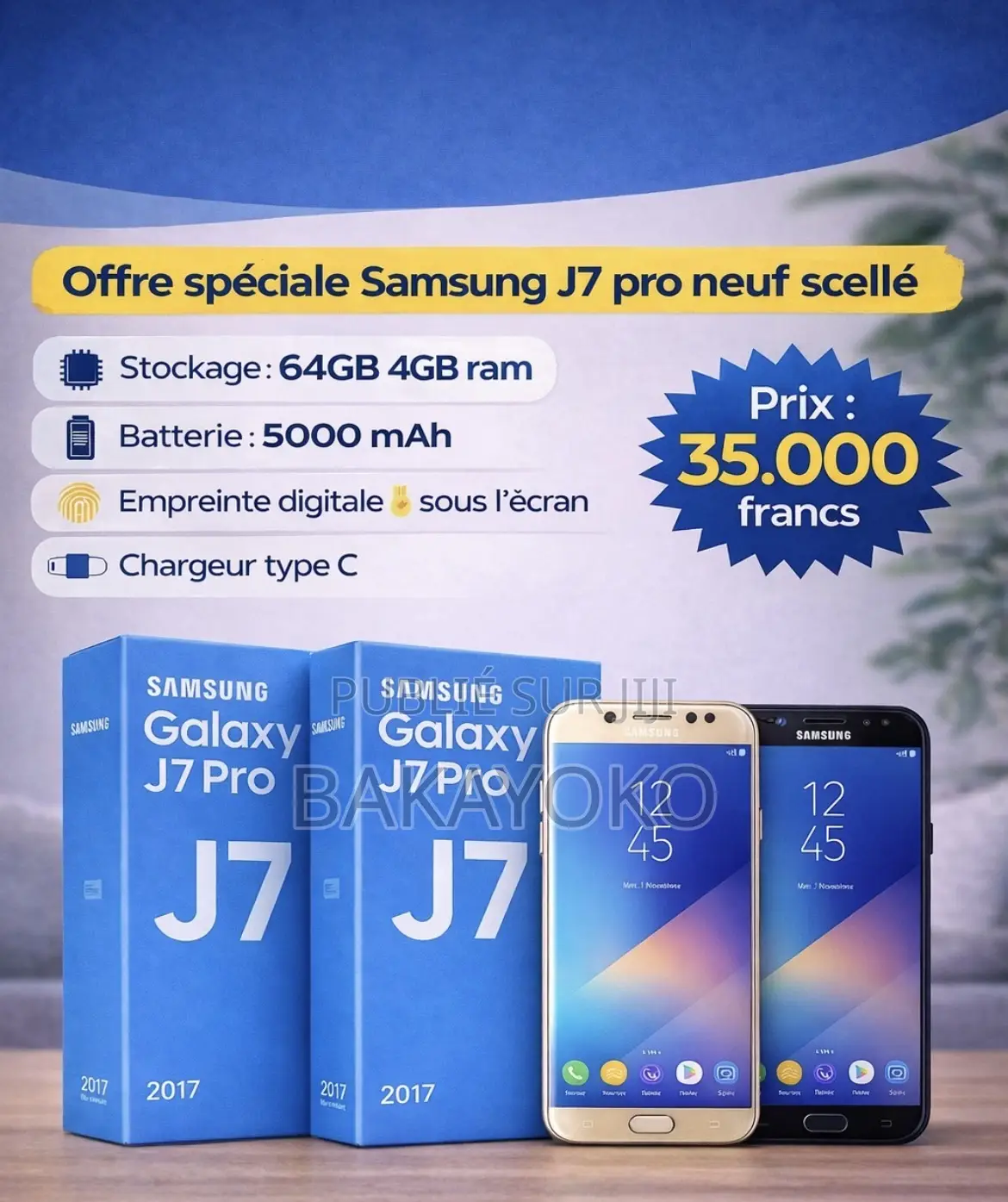 Samsung Galaxy J7 Pro 64 GB Noir