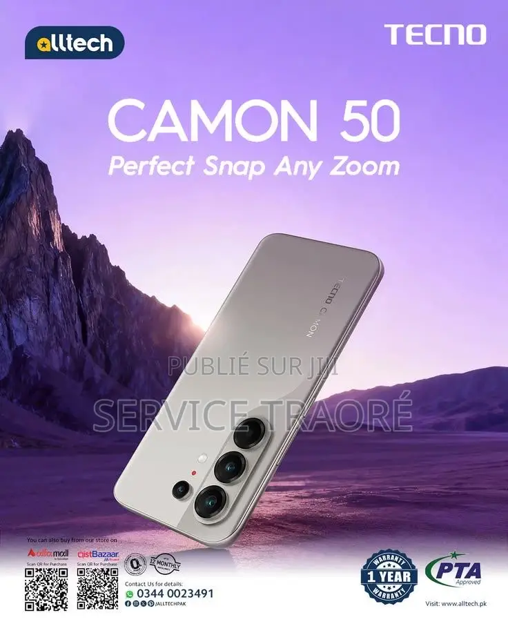 Nouveau Tecno Camon 40 128 GB Blanc