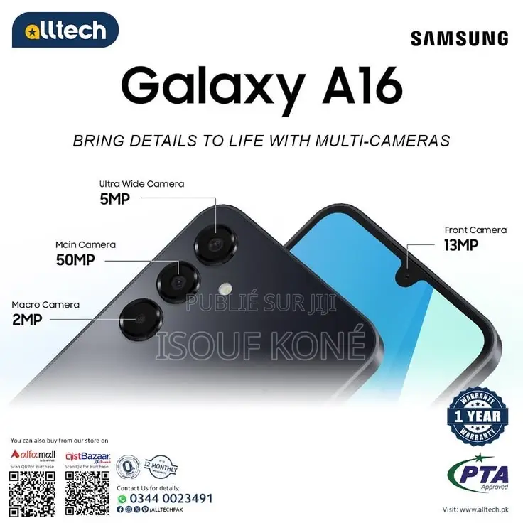 Nouveau Samsung Galaxy A16 128 GB Blanc