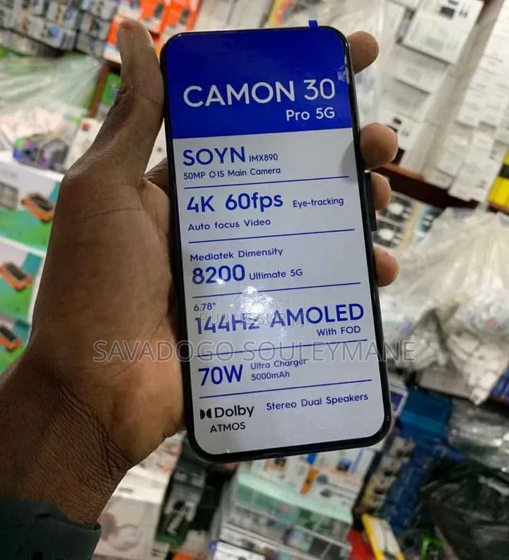 Nouveau Tecno Camon 30 256 GB Noir