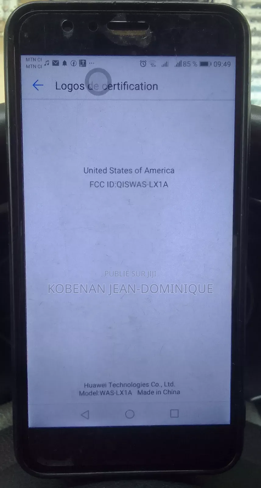 Nouveau Huawei Nova 3i 128 GB Noir