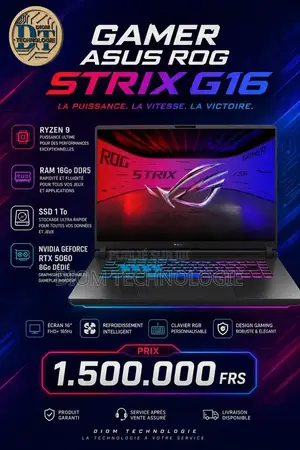 Nouveau Asus ROG Strix G16 G614 16GB AMD Ryzen 9 SSD 1T