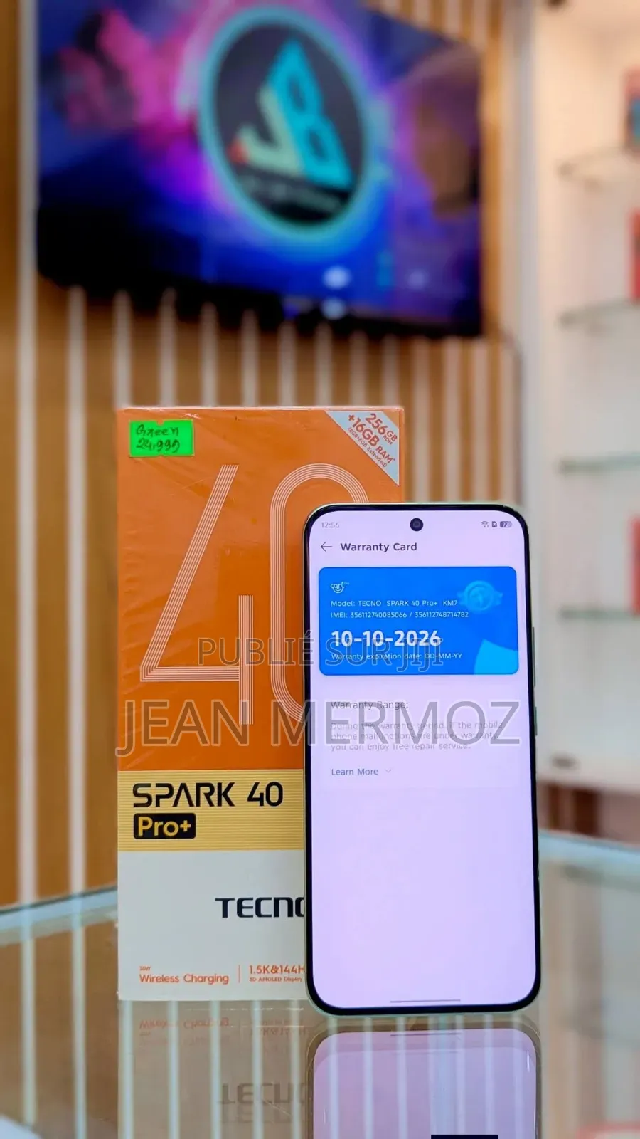 Nouveau Tecno Spark 40 Pro+ 256 GB Vert