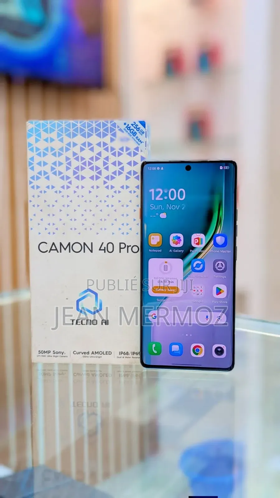 Nouveau Tecno Camon 40 256 GB Bleu