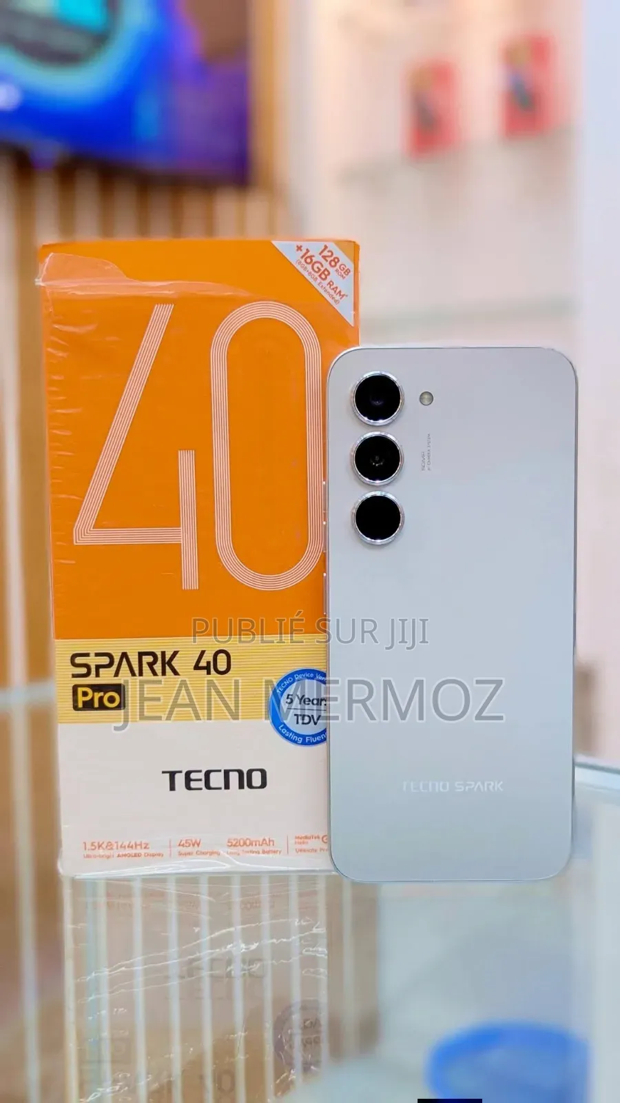 Nouveau Tecno Spark 40 Pro+ 256 GB Doré