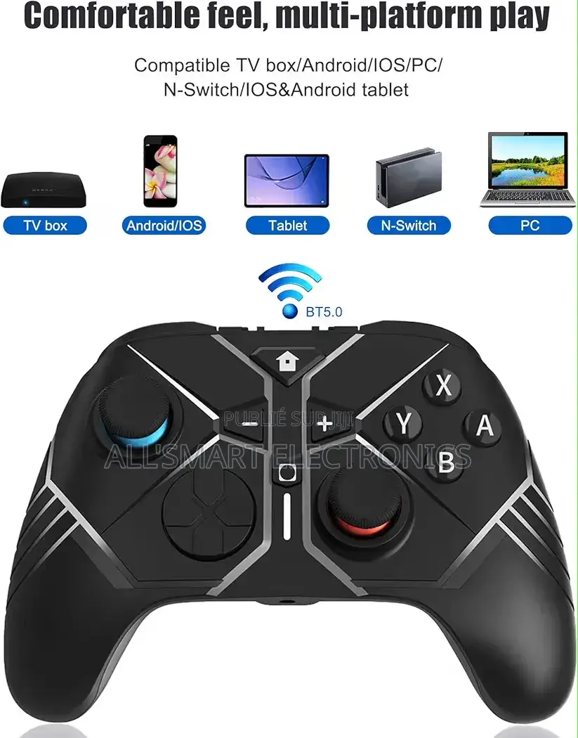 Manette Bluetooth Pc Tablette Smartphone Console De Jeux