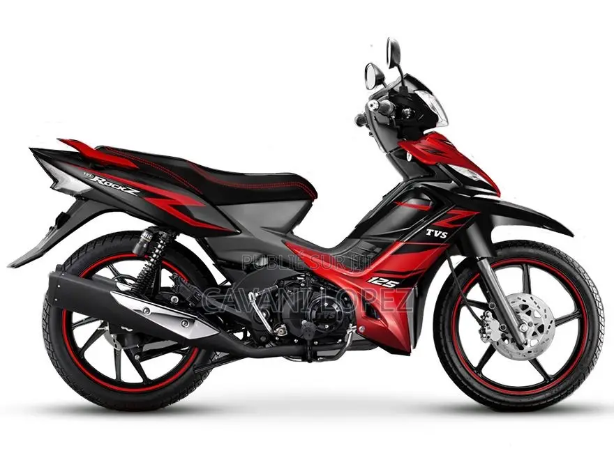 Nouveau TVS Rockz 125 2025 Rouge