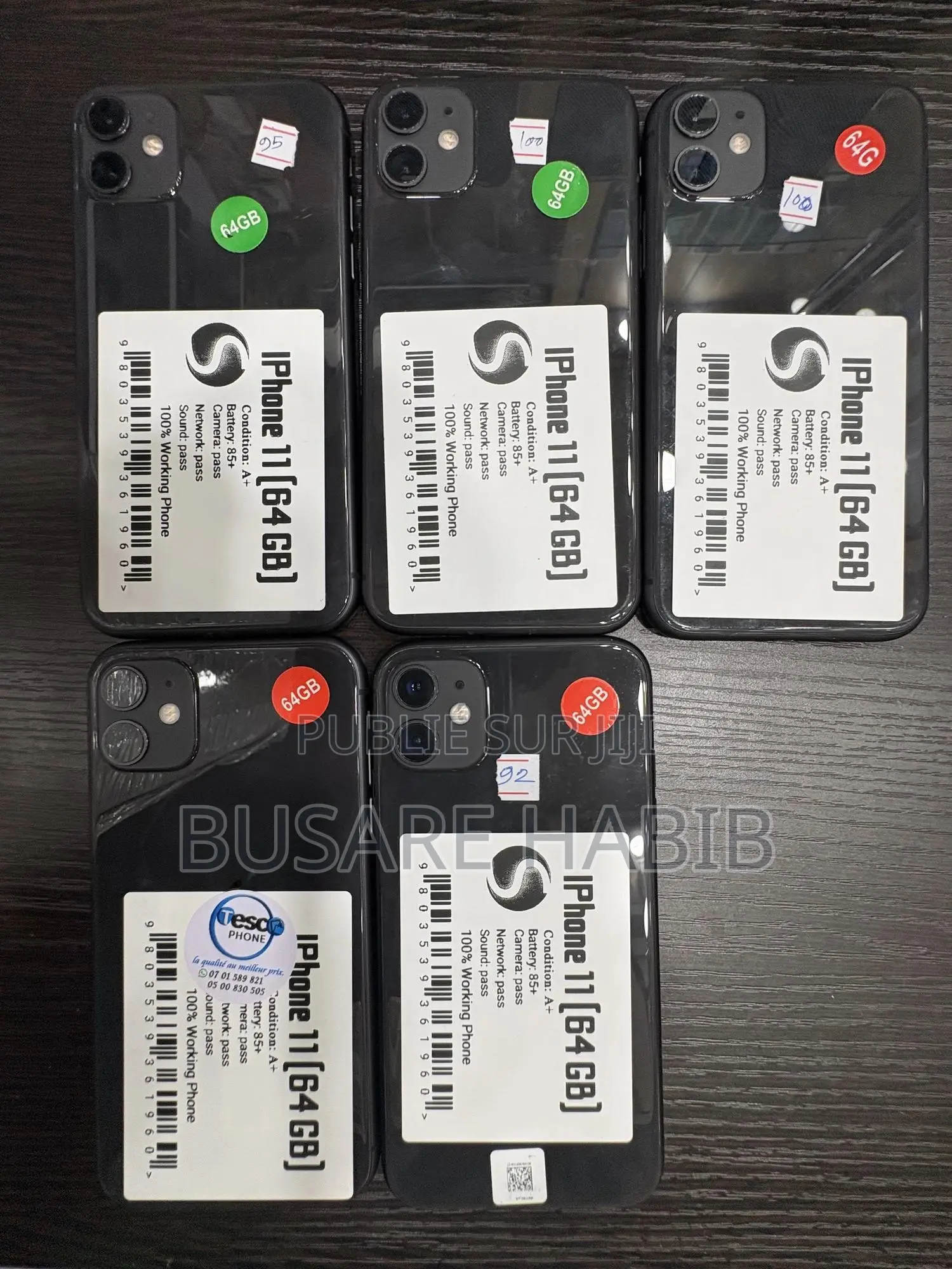 Apple iPhone 11 64 GB Noir
