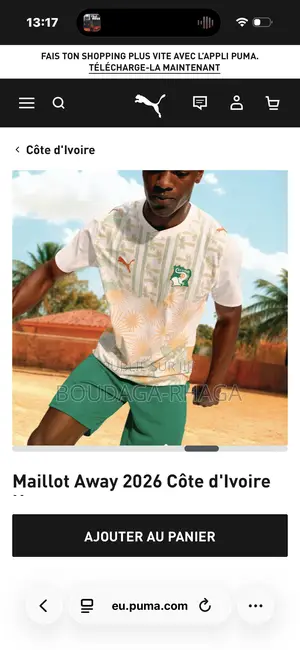 Maillot De La Coupe Du Monde Pour La Cotz D’Ivoire