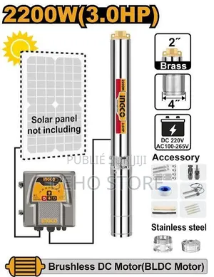 Pompe Immergée Solaire 2200w Ingco