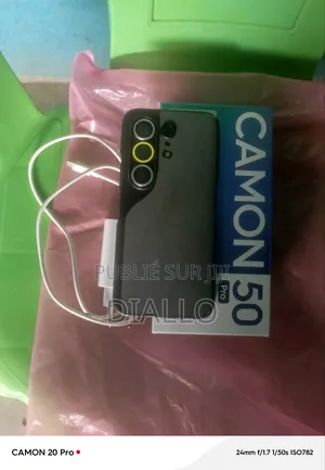 Tecno Camon 50 Pro 256 GB Noir