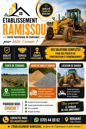 Vente De Sable Et Gravier, Location d'Engins