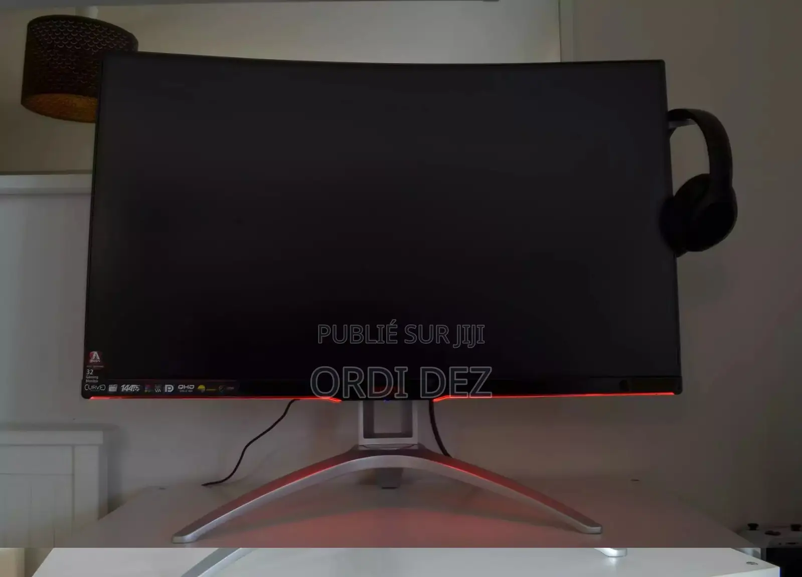 Ecran Incurvé Gaming 27 Pouces Aoc Agon144hz