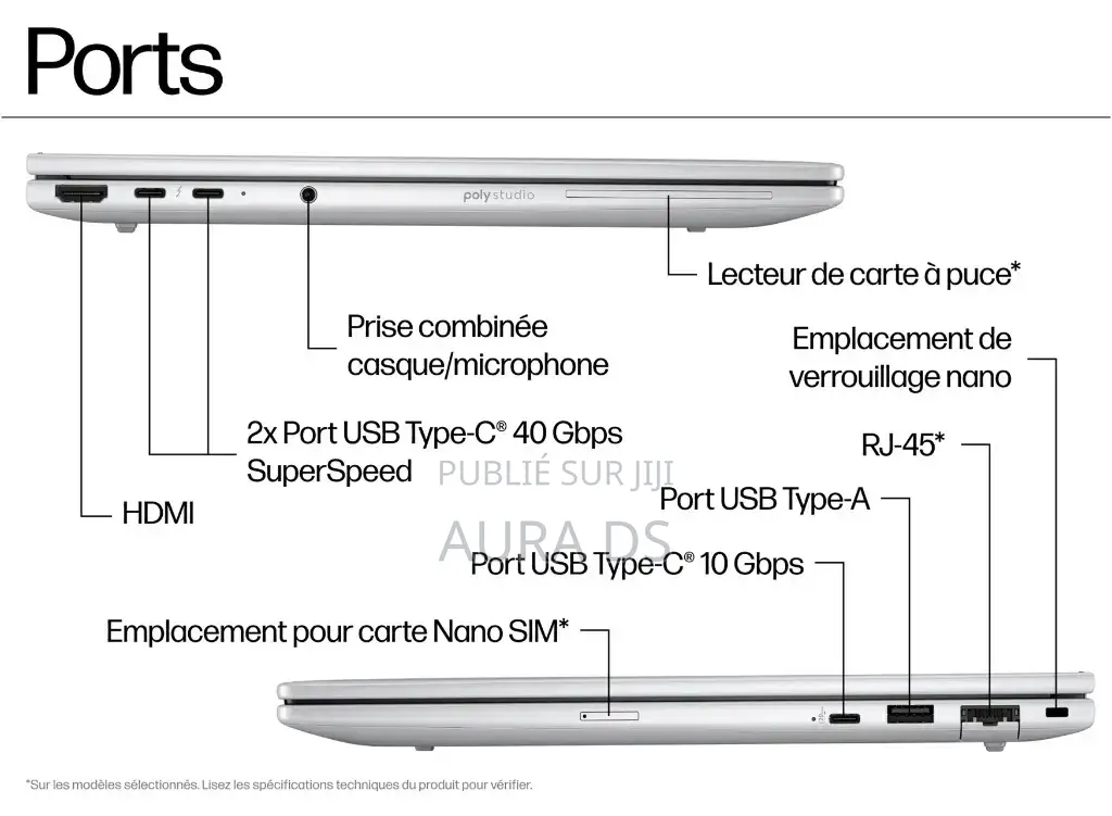 Nouveau HP EliteBook 1040 G8 32GB AMD Ryzen 7 SSD 512GB