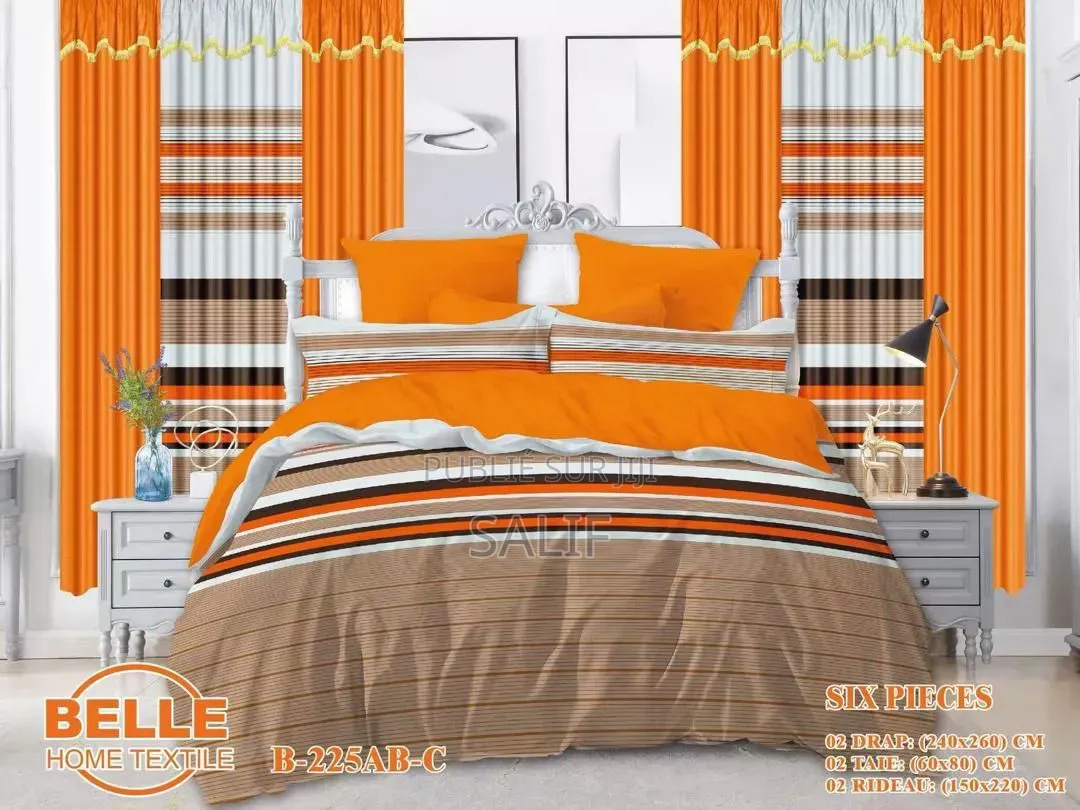Drap, Rideau Et Oreiller