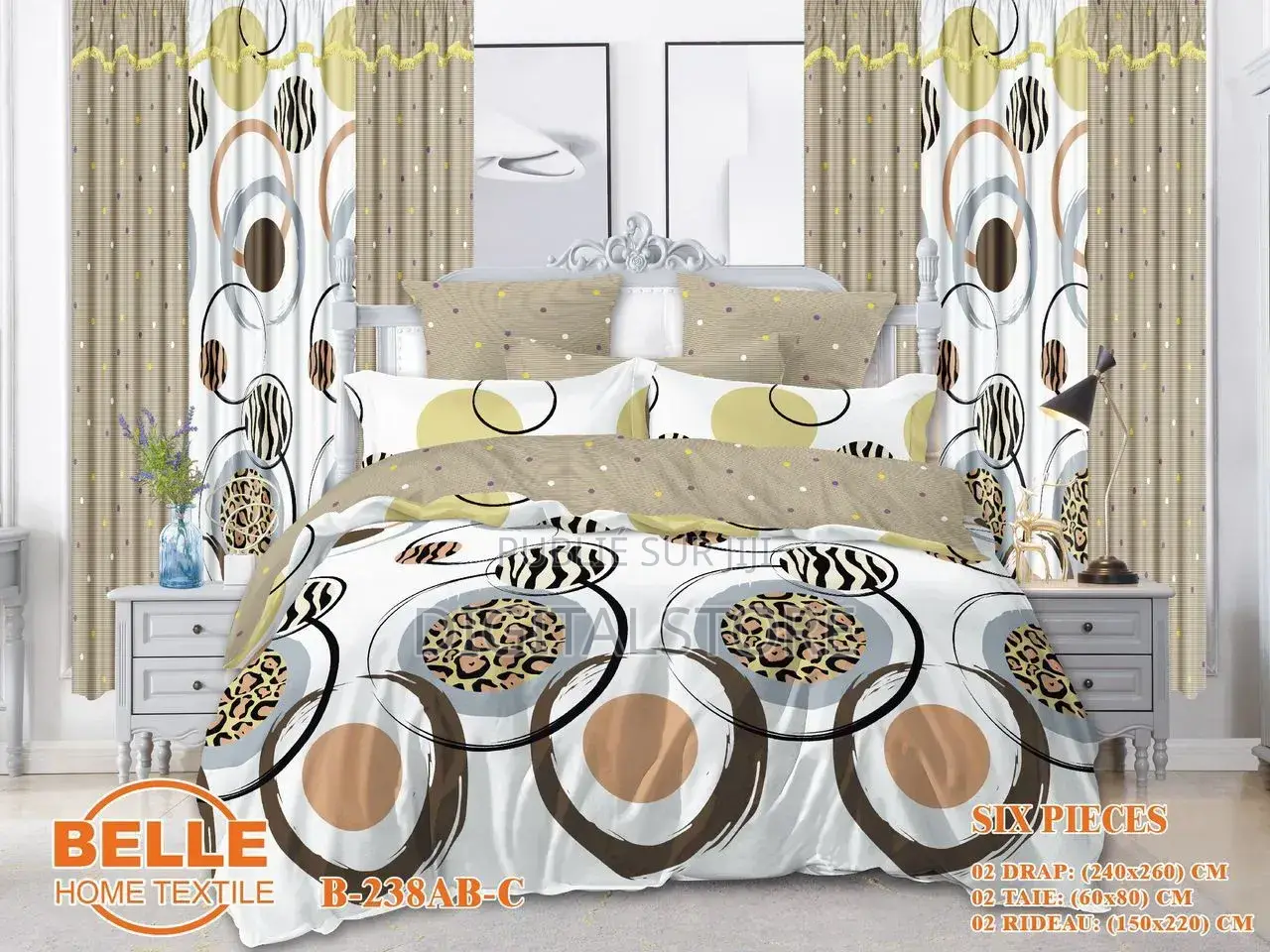 Drap, Rideau Et Oreiller