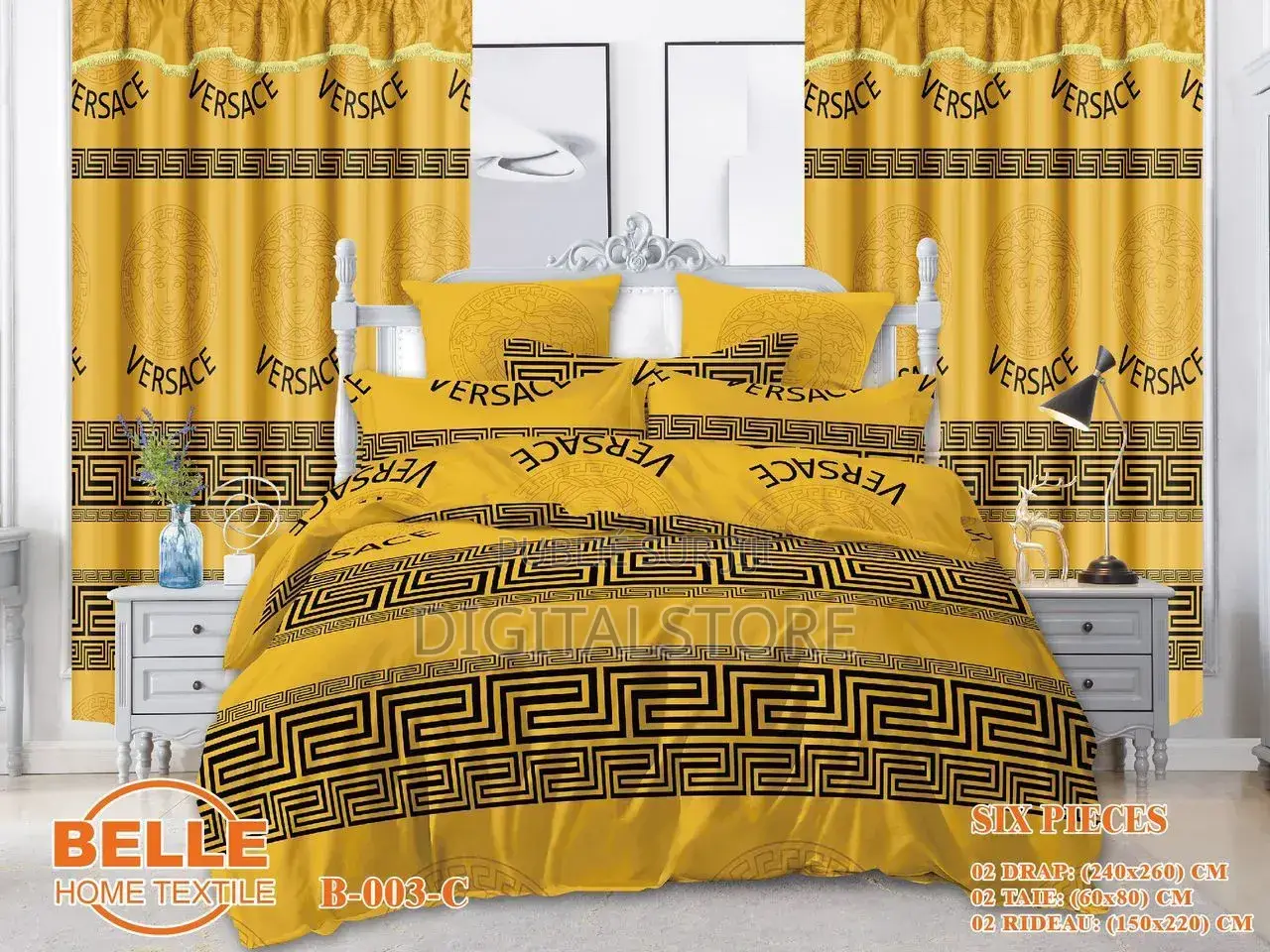 Drap, Rideau Et Oreiller