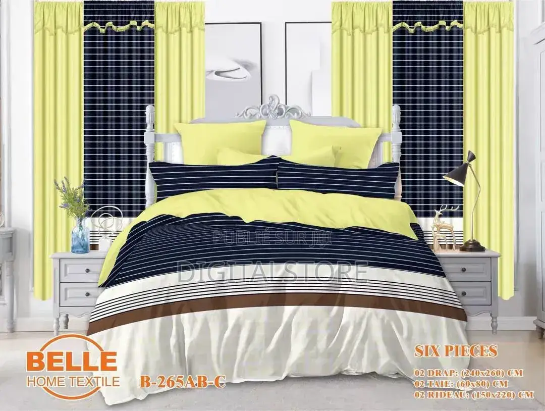Drap, Rideau Et Oreiller