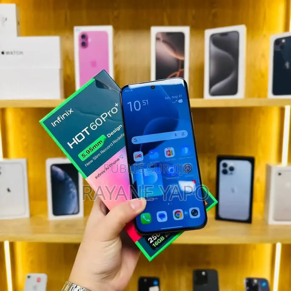 Nouveau Infinix Hot 60 Pro+ 256 GB Noir