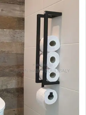 Porte Rouleau Design Noir
