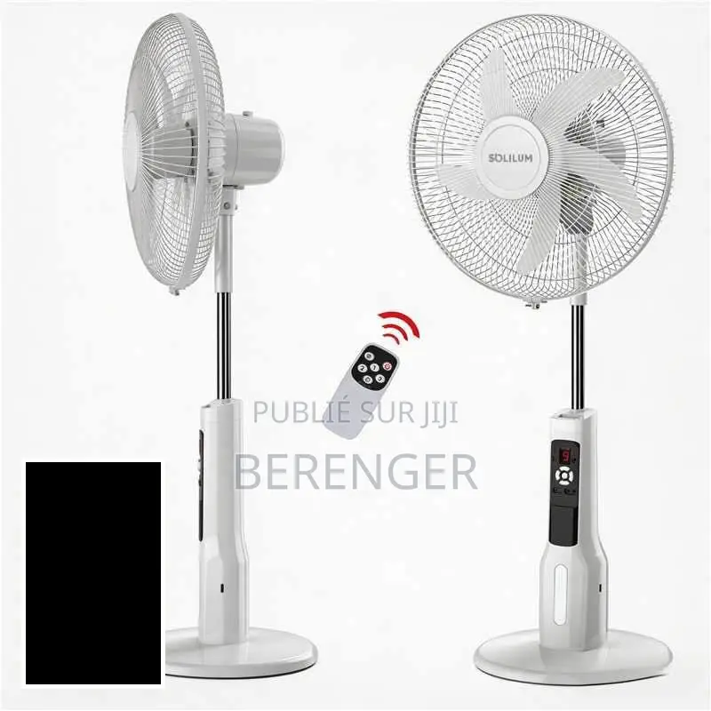 Solilum Ventilateur Rechargeable 16 Pouces Sur Pied - Sans Panneau