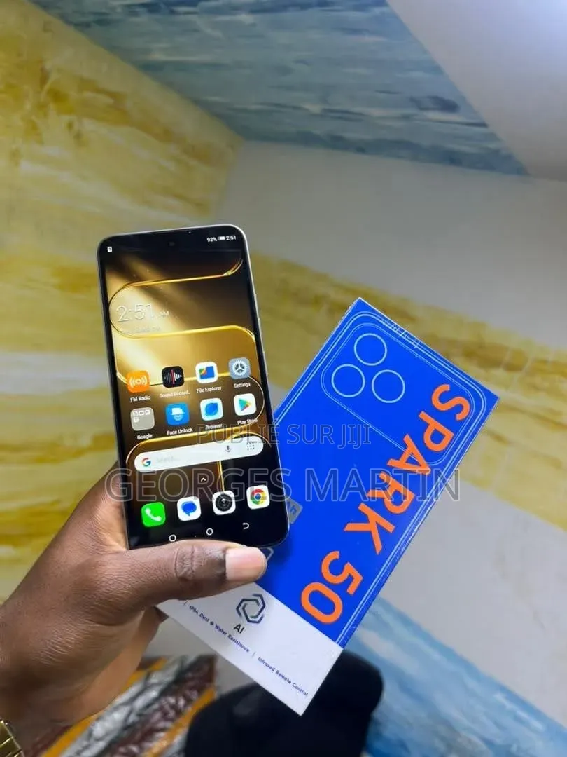 Nouveau Tecno Spark 50 128 GB Noir