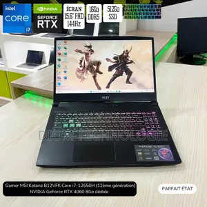 Ordinateur portable MSI Katana 15 16GB Intel Core i7 SSD 512GB