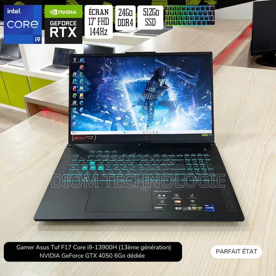 Ordinateur portable Asus TUF Gaming F16 24GB Intel Core i9 SSD 512GB