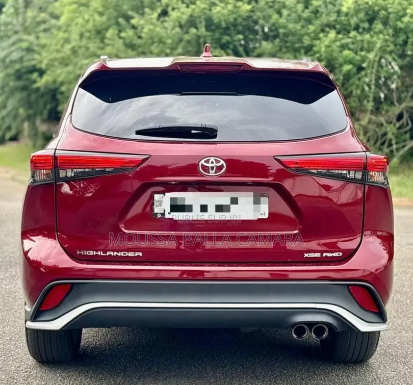 Toyota Highlander XSE 2022 Rouge