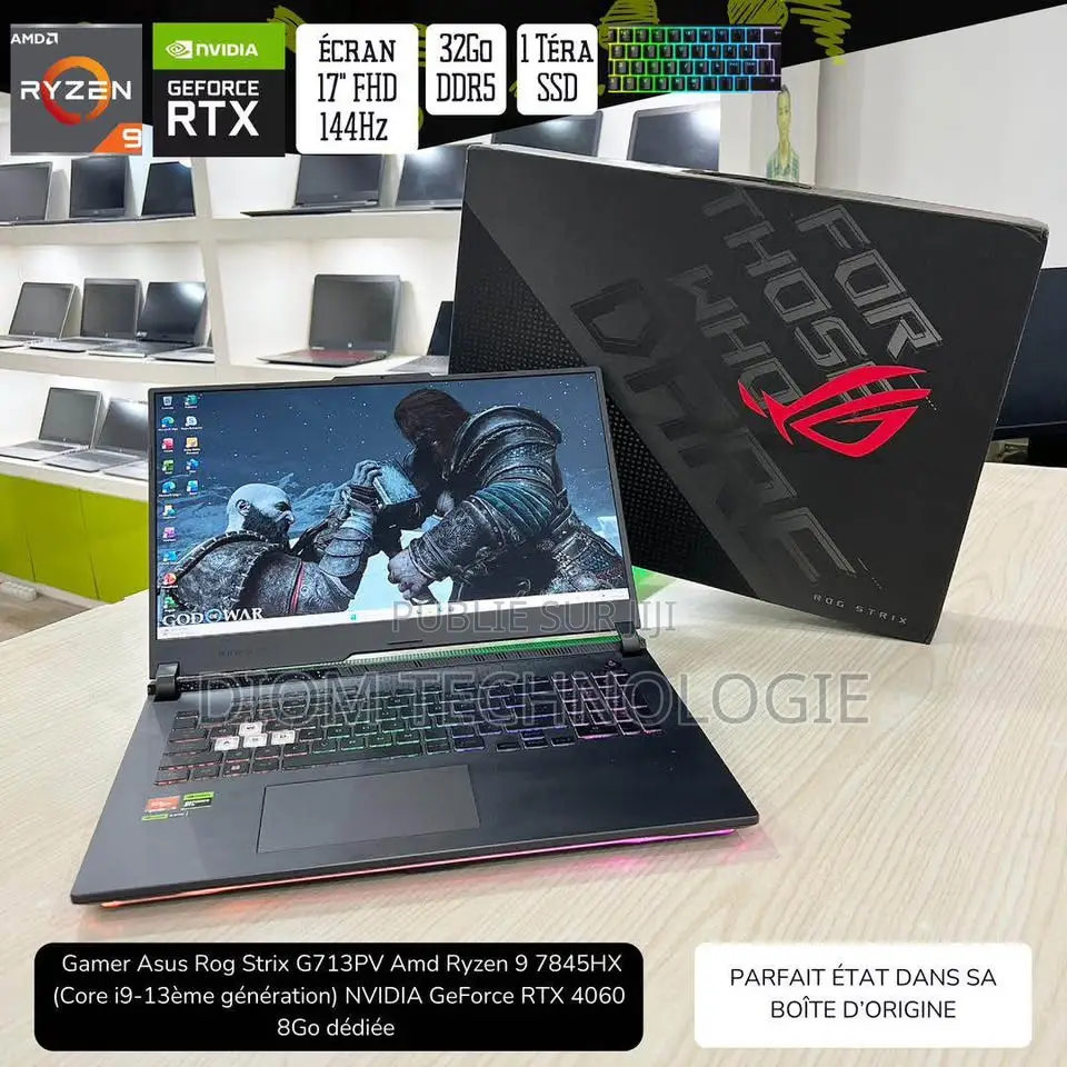 Ordinateur portable Asus ROG Strix G731G 32GB AMD Ryzen 9 SSD 1T