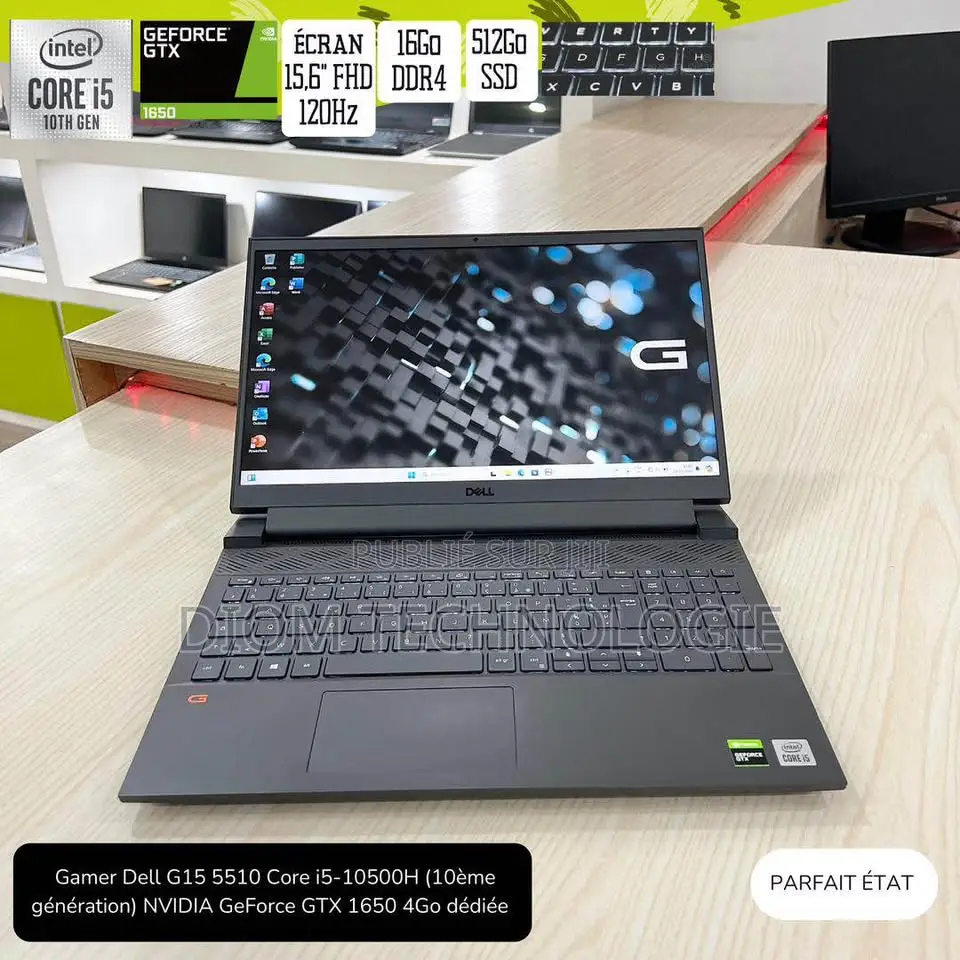 Ordinateur portable Dell G15 5511 8GB Intel Core i5 SSD 256GB