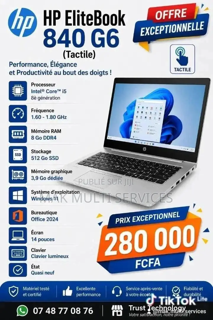 Ordinateur portable HP EliteBook 840 G6 8GB Intel Core i5 SSD 512GB