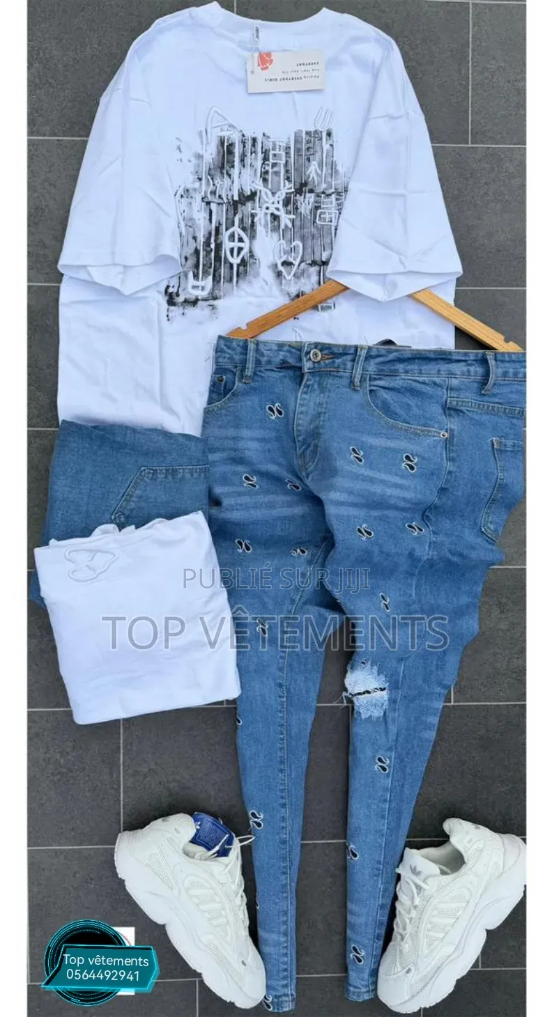 Nouvelle Collection De Complet Tee-Shirt + Pantalon Seulement