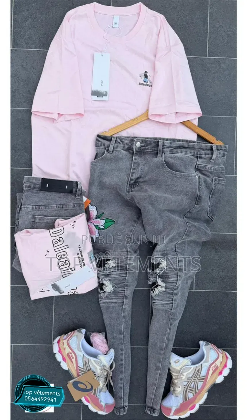 Nouvelle Collection De Complet Tee-Shirt + Pantalon Seulement
