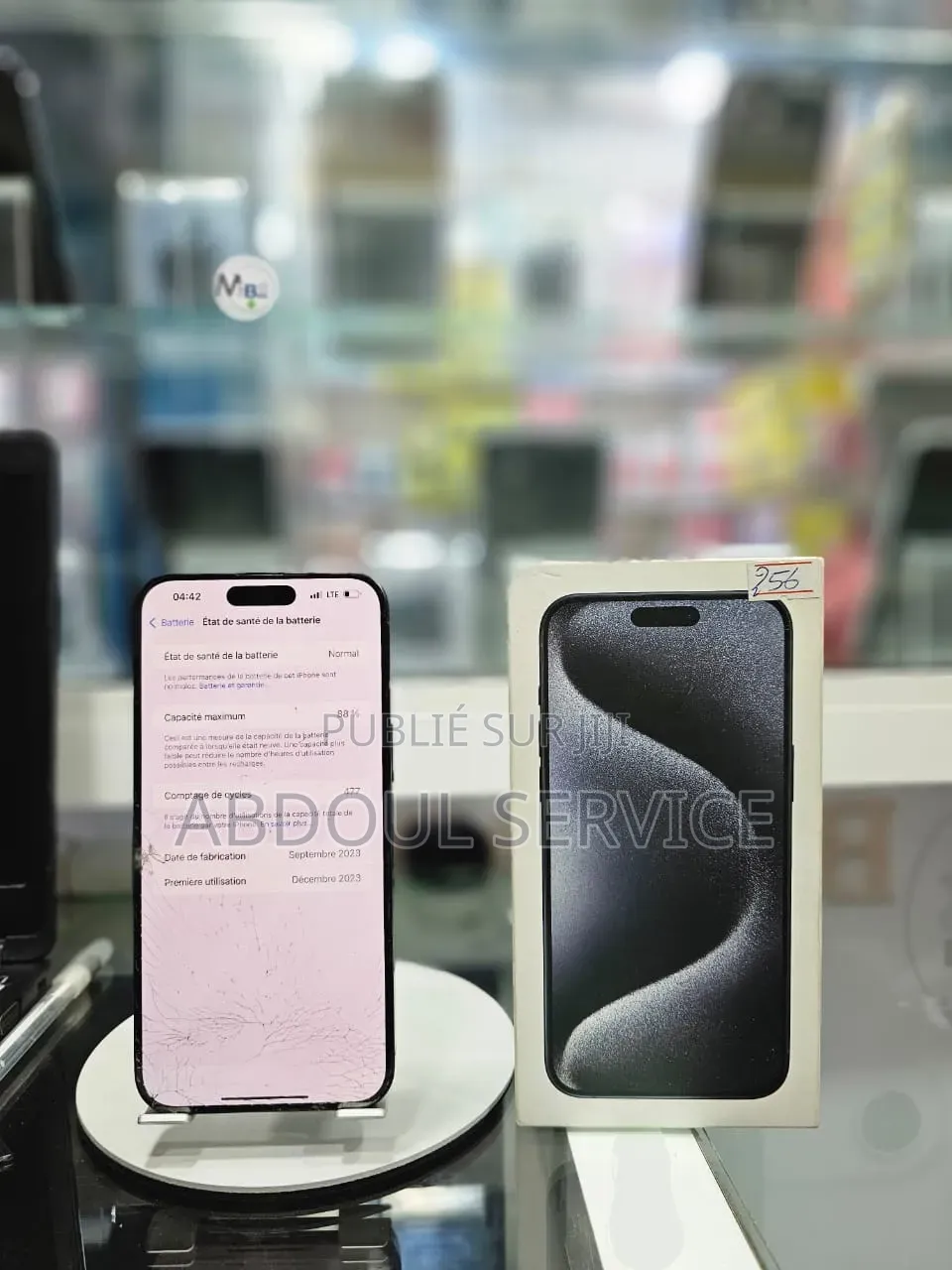 Apple iPhone 15 Pro Max 256 GB Noir