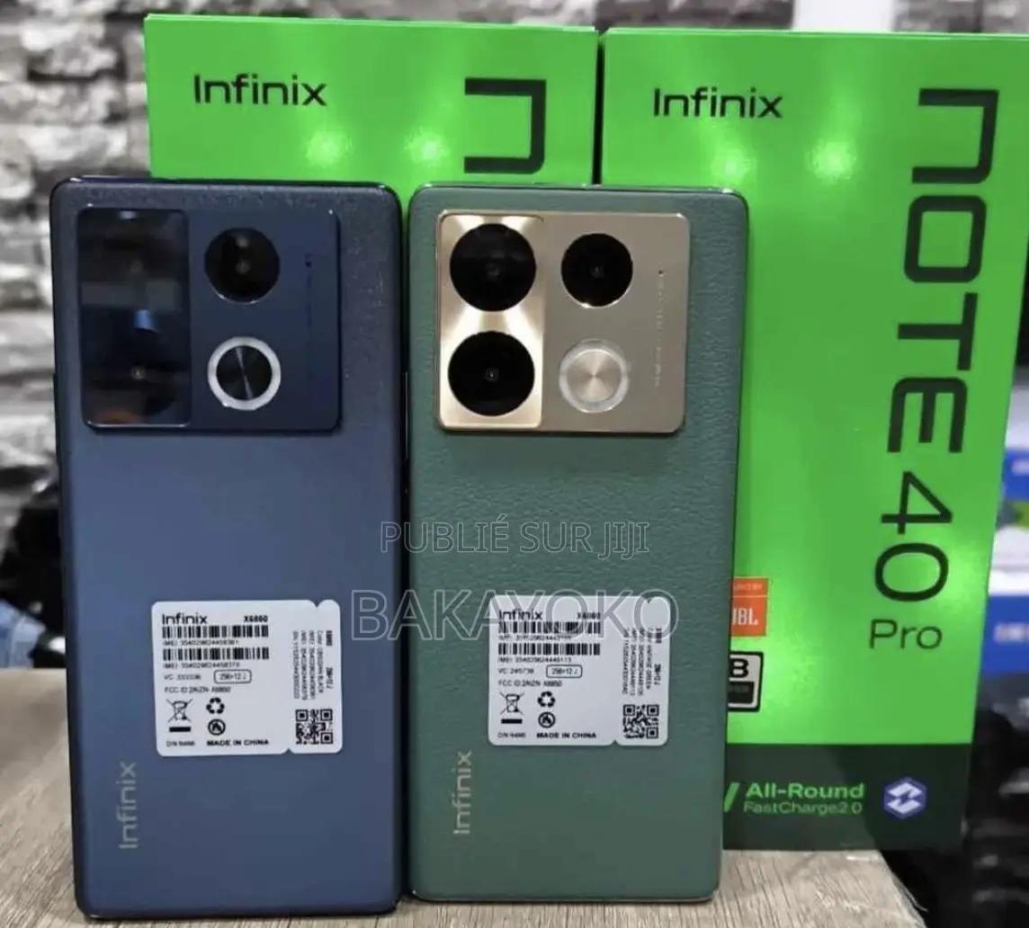 Nouveau Infinix Note 40 Pro 256 GB Noir