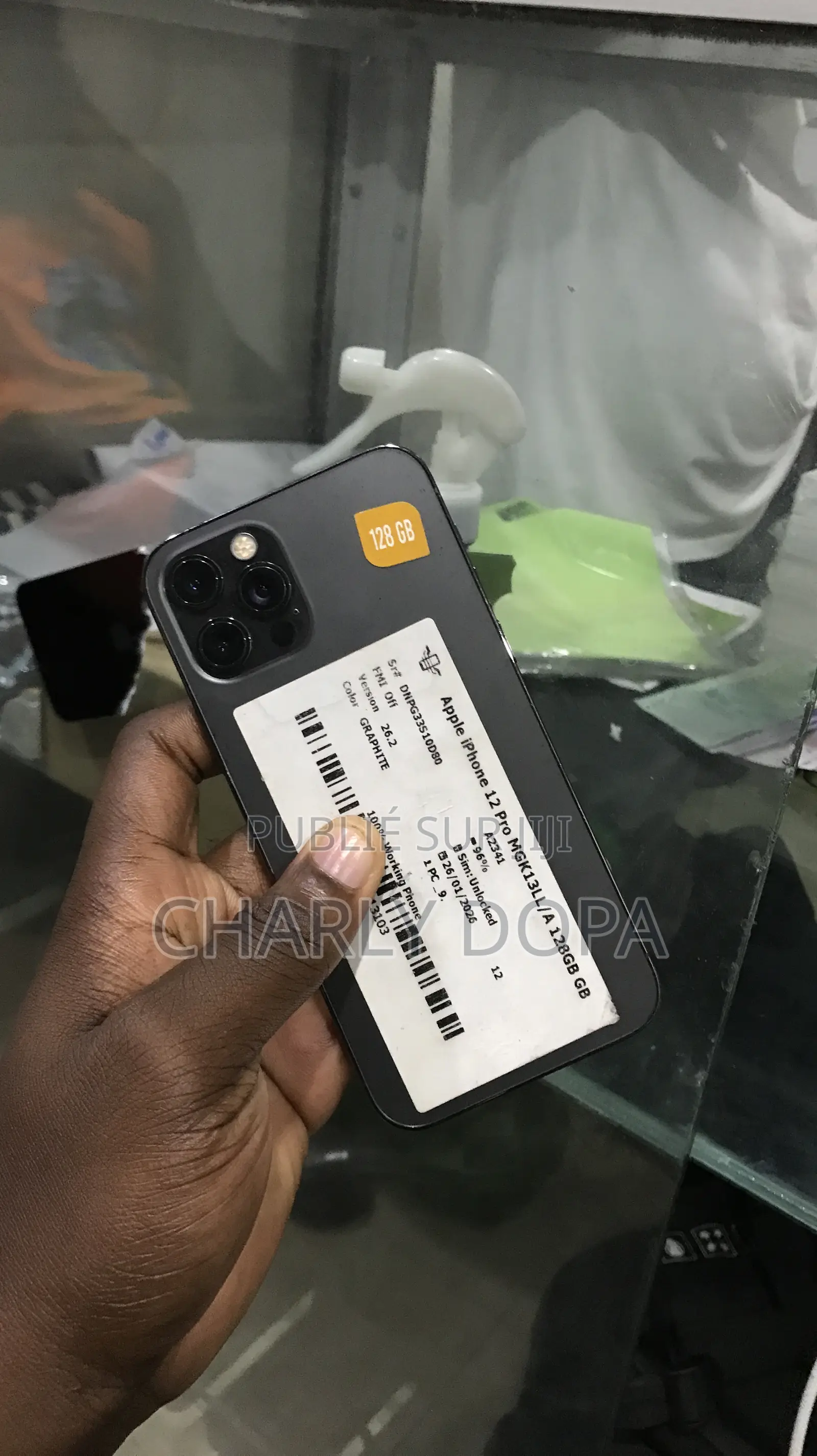 Apple iPhone 12 Pro 128 GB Noir