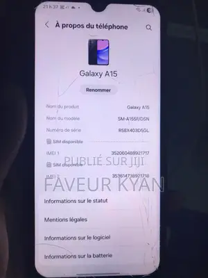 Samsung Galaxy A15 128 GB Bleu