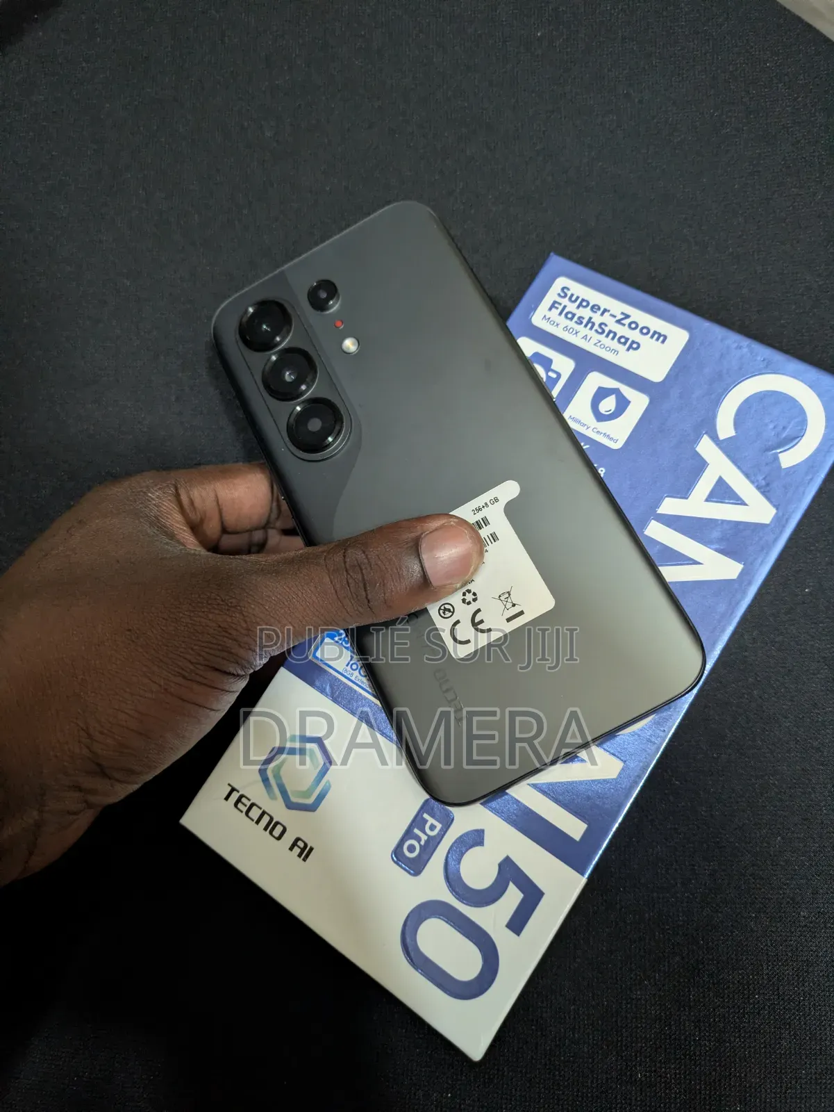 Tecno Camon 50 Pro 256 GB Noir