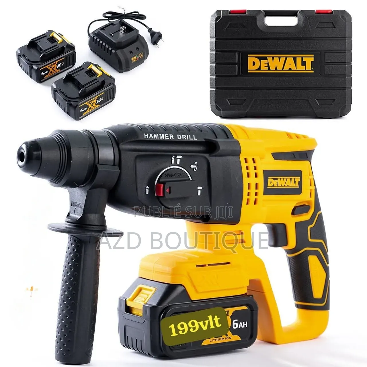 Marteau Perforateur Sans Fil Avec 2 Batteries