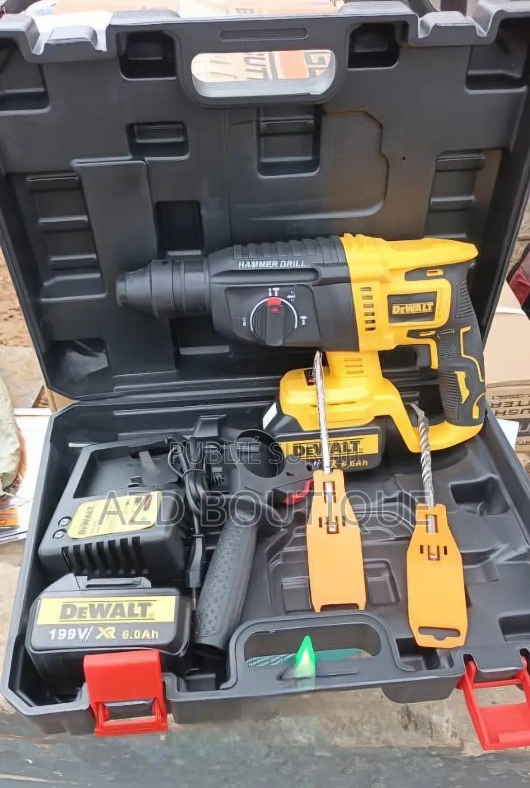 Marteau Perforateur Sans Fil Avec 2 Batteries