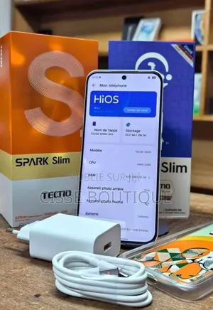 Nouveau Tecno Spark Slim 256 GB Blanc