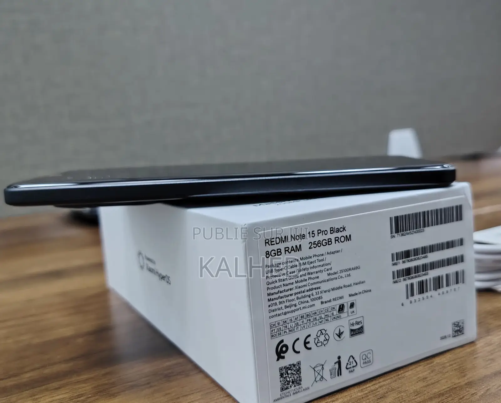 Xiaomi Redmi Note 15 Pro 256 GB Noir